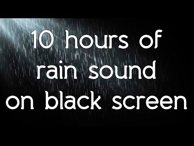   Rain noise sounds rain sound black screen dark screen high quality white noise ASMR Relax sleep