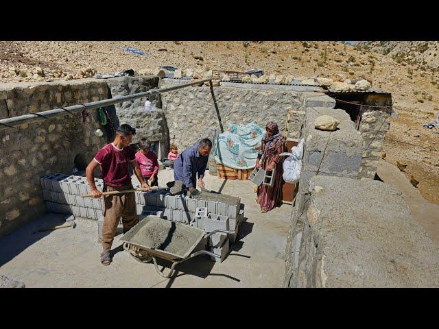 Nomadic lifestyle of Iran | Kuhgol family renovated their house for winter#kuhgol#nomads