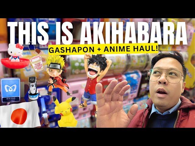 Exploring Akihabara Tokyo, Gashapon Hunt, Anime Collectibles & Hobby Trader Japan Vlog 2025