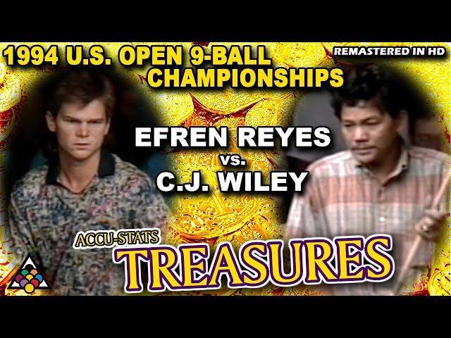 EFREN REYES vs CJ WILEY - 1994 US Open 9-Ball Championship