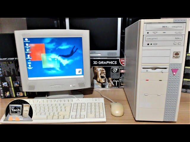 SOYO PC iNTEL PENTIUM 2 350Mhz Apollo Pro 133 Start Windows 2000 in the Year 2024 - Short Video