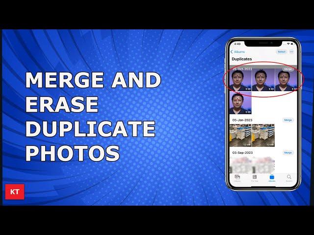 How to delete duplicate photos on iPhone | How to merge duplicate photos on iPhone