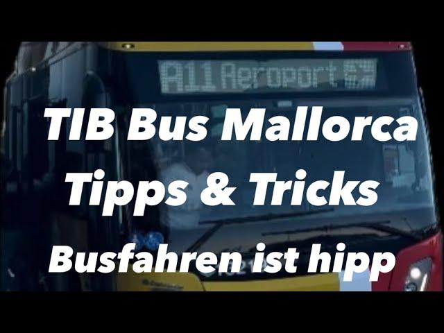 Busfahrt auf Mallorca  weniger bezahlen  Tipps und Tricks  Flughafen nach Paguera  TIB Bus A11