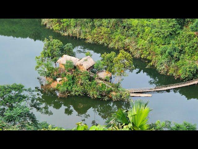 One year the girl built on the island - off the grid - Lý Thị Hoa