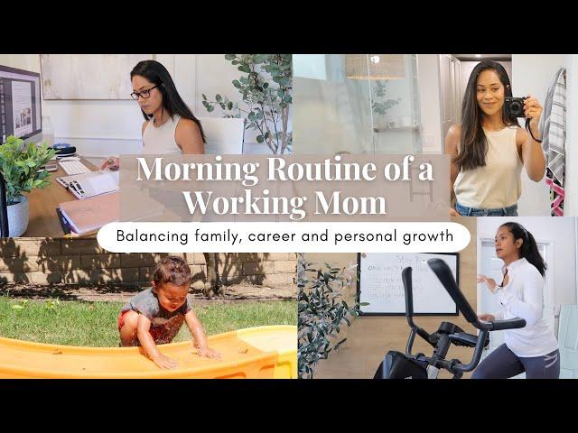 Working Mom Morning Routine 2023 // SAHM Balancing family, career and personal development