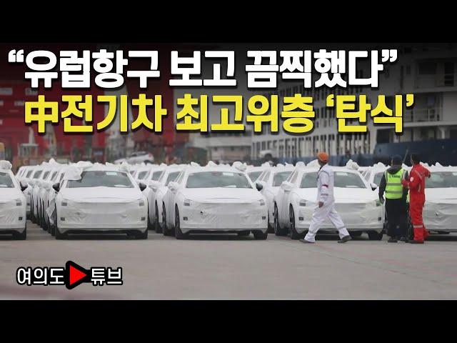 [여의도튜브] "유럽항구 보고 끔찍했다" 中전기차 최고위층 '탄식' /머니투데이방송