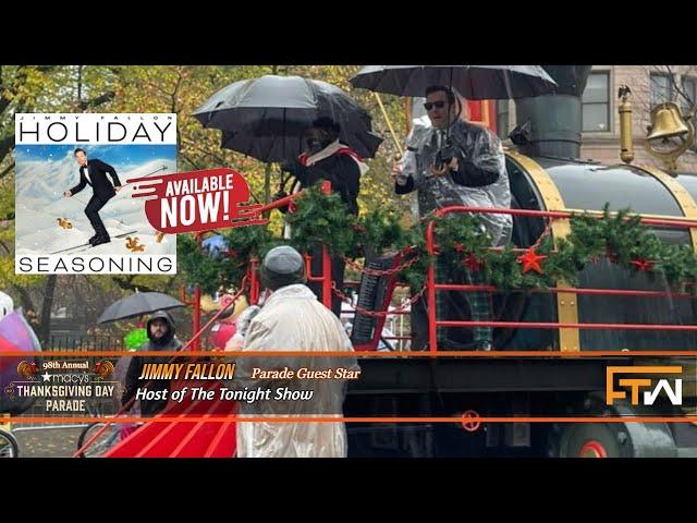 Todd interviews Jimmy Fallon and The Roots at the 98th Annual Macy's Thanksgiving Day Parade in NYC