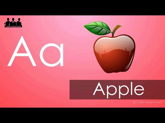 A for Apple Phonic Nursery Song - 3Men Animations