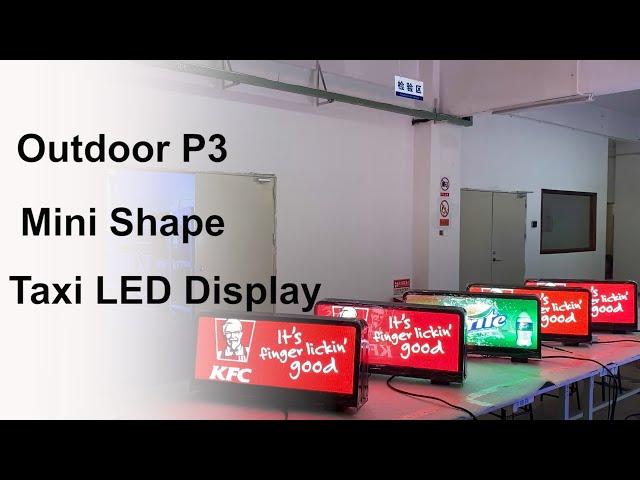 NSELED Outdoor P3 Mini Shape Taxi Top LED Display Screen/Car Top LED Display