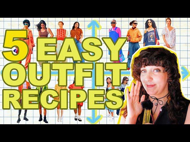 Nothing to wear? Try OUTFIT RECIPES ⭐️ 5 easy outfit ideas for everyone