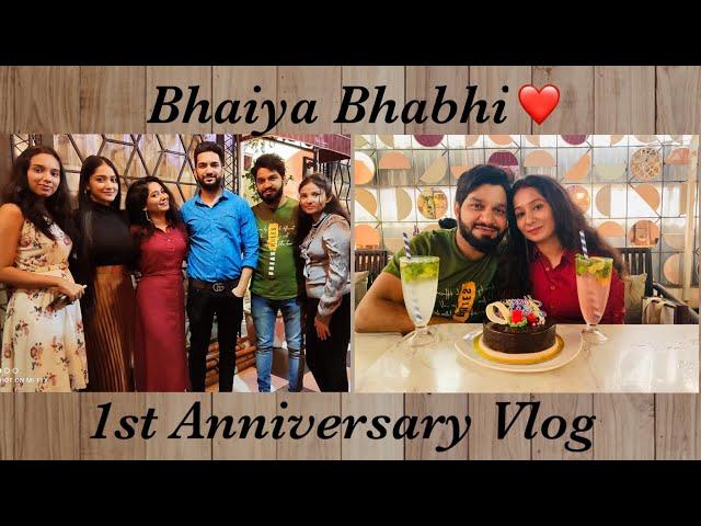 1st Anniversary Vlog | Bhaiya Bhabhi Anniversary | Delhi Vlog | Rahul Kuriyal | Divya Sundriyal
