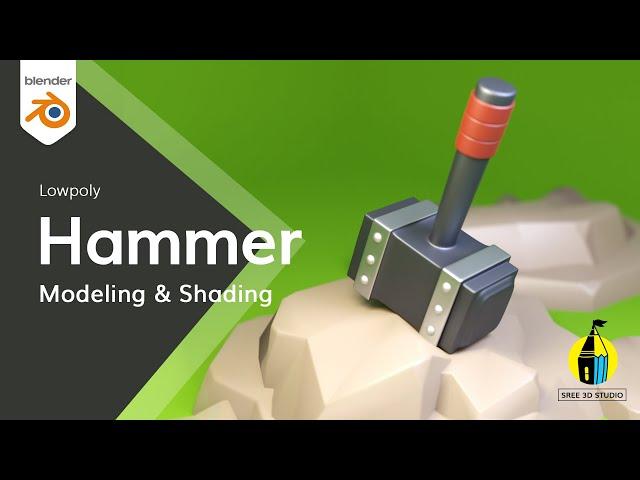 How to modeling hammer in blender 3D