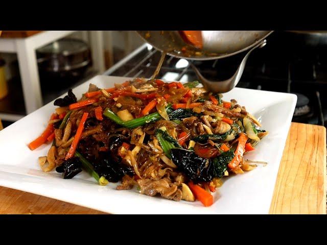 1 minute easy japchae! #shorts