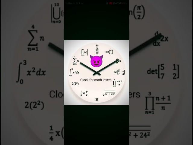 clock for math lovers || math clock || ganit  #mathematics #clock #physics  #jitendraAhirwar
