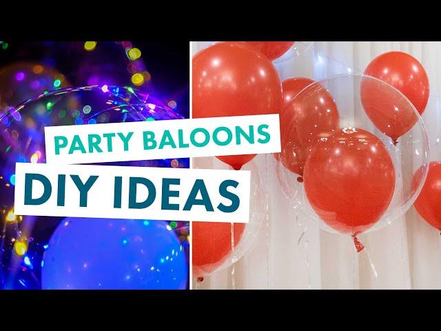 How to Style Clear Balloons | 3 Clear Balloon DIY Ideas | BalsaCircle.com