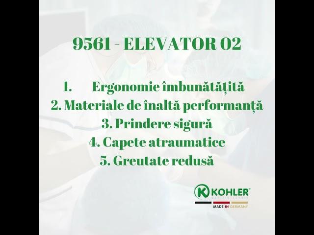 9561 - Instrument pentru ridicarea membranei sinusale ELEVATOR 02  KOHLER Medizintechnik