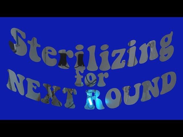 the sterilizer: cleaning of the grow room
