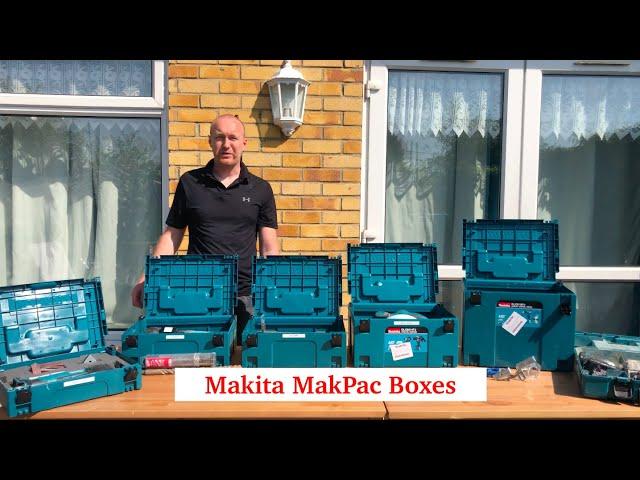 Makita Makpac Boxes, What fits in what box