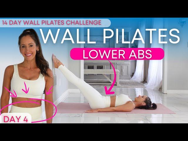 Wall Pilates Workout for Weight Loss | Beginner Friendly | Day 4 | Pilates Low Ab Workout