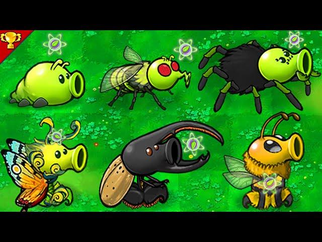 Plants vs Zombies : Insect Peashooter Team Use Plant Food