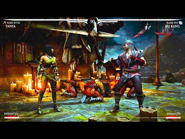 Mortal Kombat X : Liu Kang  VS  Tanya  ( Hard Fatality ) - pc Gameplay 1080p