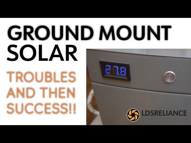 DIY Ground Mount Solar Rack Setup - Part 5 - Resolving All Problems & Successfully Tested Overnight!