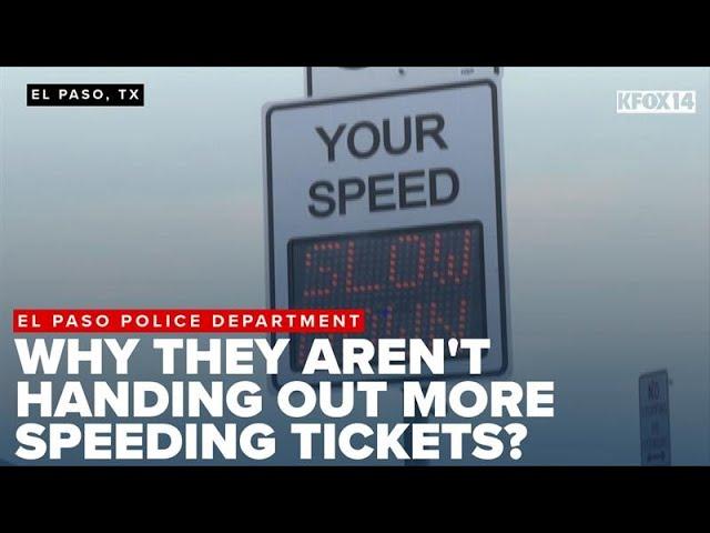 Speeding citations in El Paso drop, but residents say the problem persists