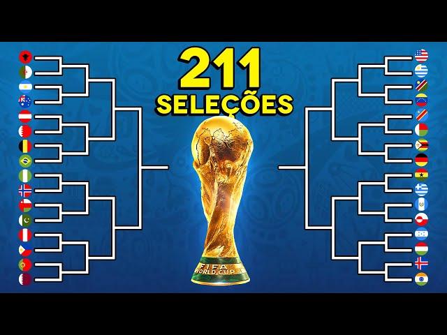 Copa do Mundo, mas com 211 SELEÇÕES! (Todos Países do Mundo)