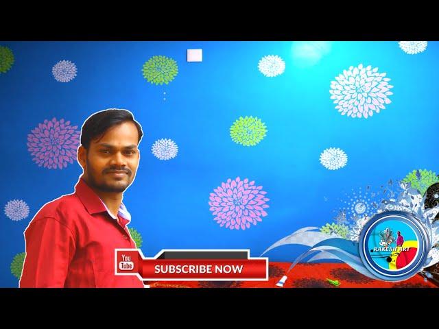 How to wall stencil painting and decorate art bye Rakesh