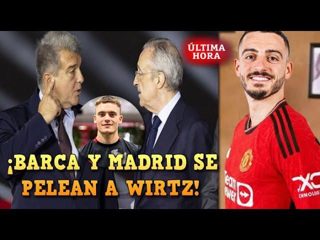 GUERRA BARCA - REAL MADRID por el FICHAJE de WIRTZ - JOSELU FICHAJE del MANCHESTER UNITED