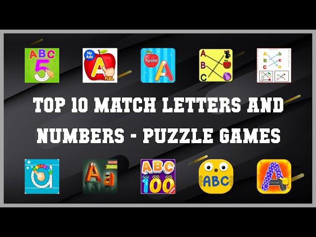 Top 10 Match Letters And Numbers Android Games