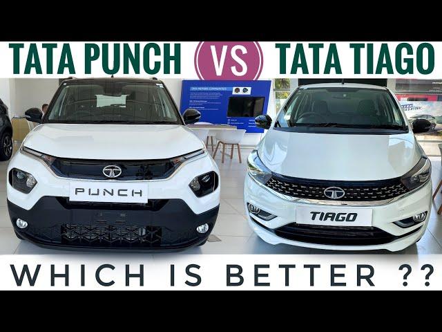 Tata Punch vs Tiago 2024 - Which is Better? | Tata Tiago vs Punch 2024 | Tata Punch 2024 Review