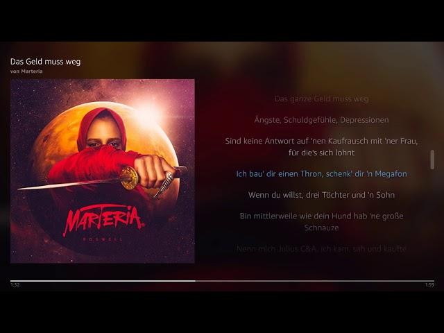 Marteria - Das Geld muss weg | Lyrics