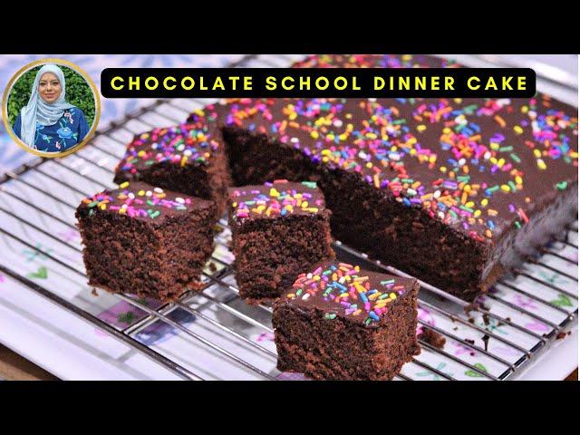 Easy Chocolate School Dinner Cake Recipe | Cook with Anisagrams | #Recipes