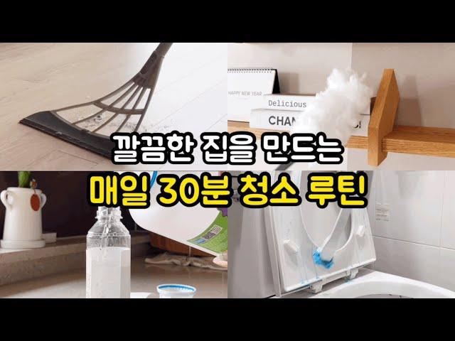 내 집이 깨끗한 이유 / 깨끗한 집을 만드는 하루 30분 청소 루틴 / 청소 필수템 4가지 추천