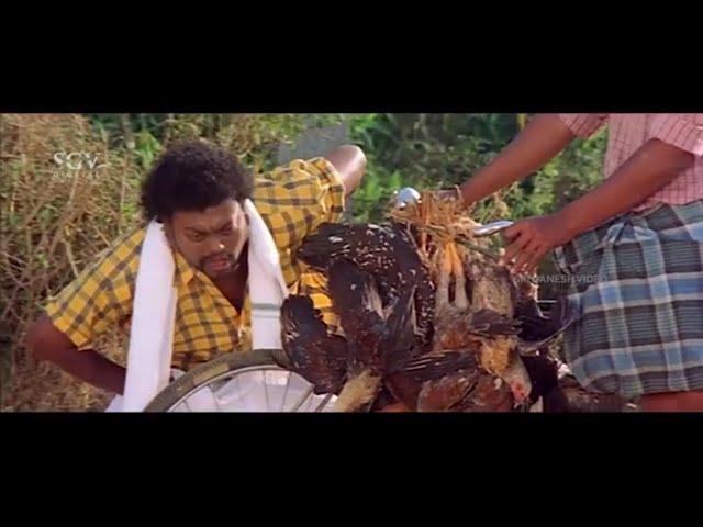 Sadhu Kokila Asking Chicken Rate | Comedy Scene | Rama Krishna Kannada Movie