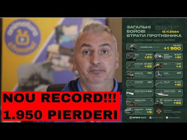 NOU RECORD de pierderi rusești în Ucraina 1.950 de militari!