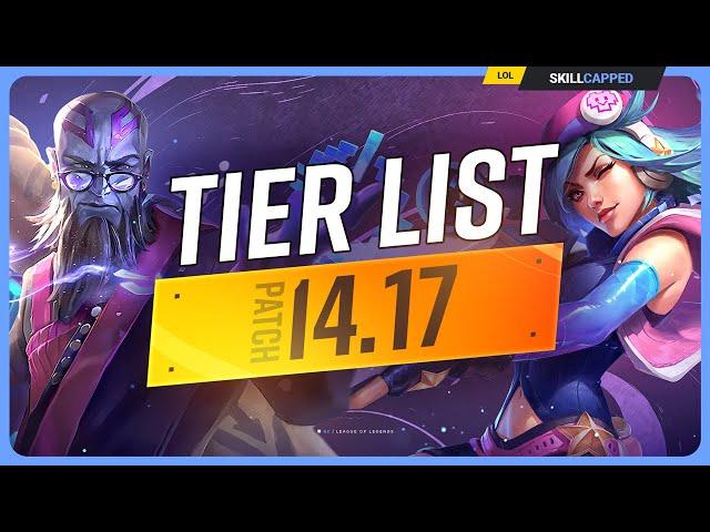 NEW TIER LIST for PATCH 14.17 - League of Legends