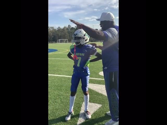 Coach Reggie Mic’d up for the 10u Super Bowl