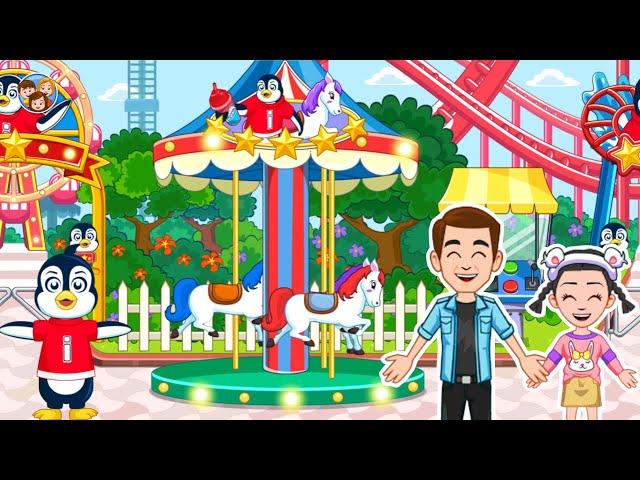 Let's go to the Amusement Park! | My Town World