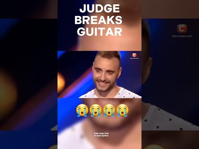 Judge Breaks Guitar X Factor