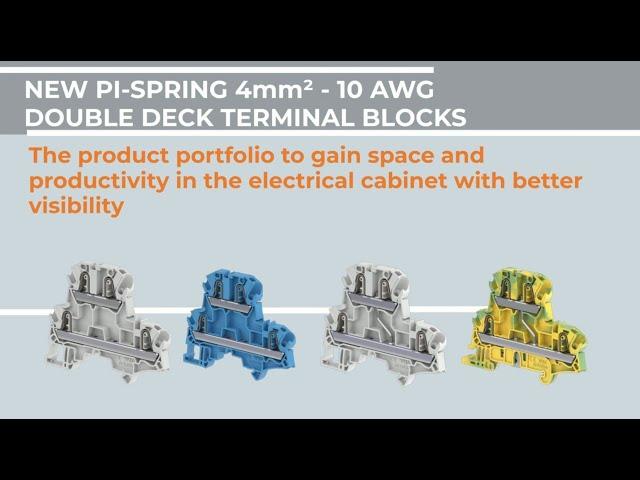 TE Entrelec - PI Spring Double Deck Terminal Blocks