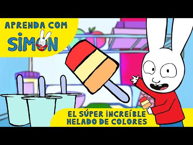 Simón *El súper increíble helado de colores* Aprende con Simon [Dibujos animados para niños]