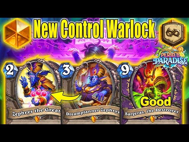 New Best Control Warlock Deck With Double Zephrys Is Good At Perils in Paradise Mini-Set Hearthstone