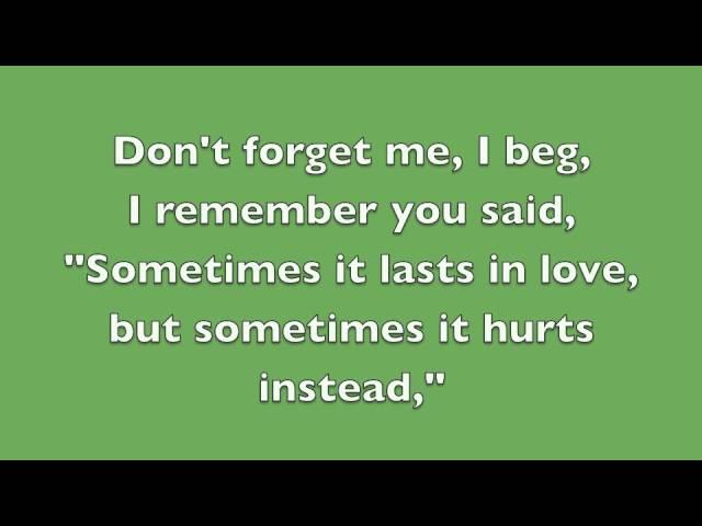 Someone Like You - Adele (Lyrics)