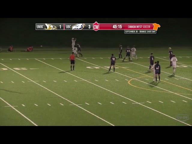 Three Goals in Seven Minutes - UNBC Men's Soccer vs UBC Thunderbirds