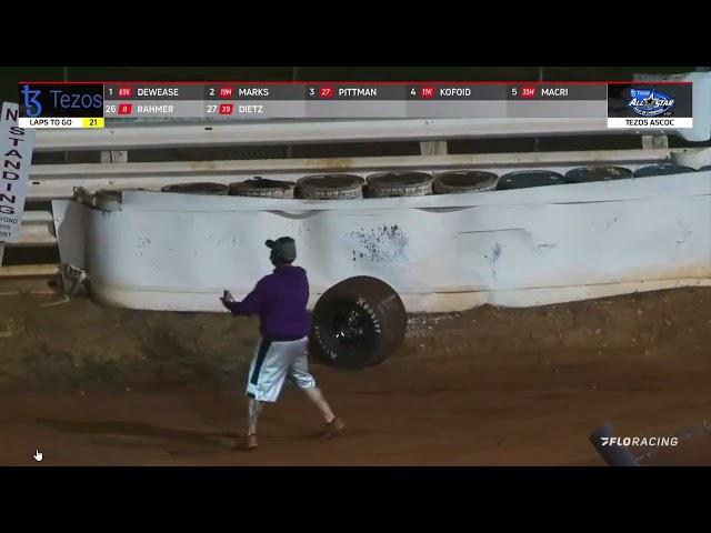 Bill Balog Loses a Wheel at Williams Grove Speedway (FloRacing.com)