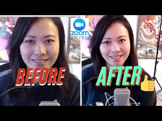 How to look better on zoom with one click #zoom #touchup