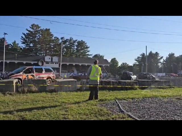 Final heat pt.2 beginning the topsham fair demolition derby 8-11-2024