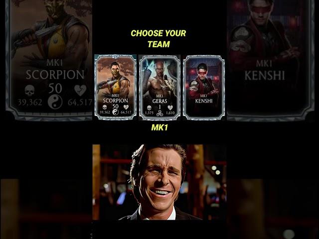 Mk Mobile :- Choose your team #mkmobile #shorts #shortvideo